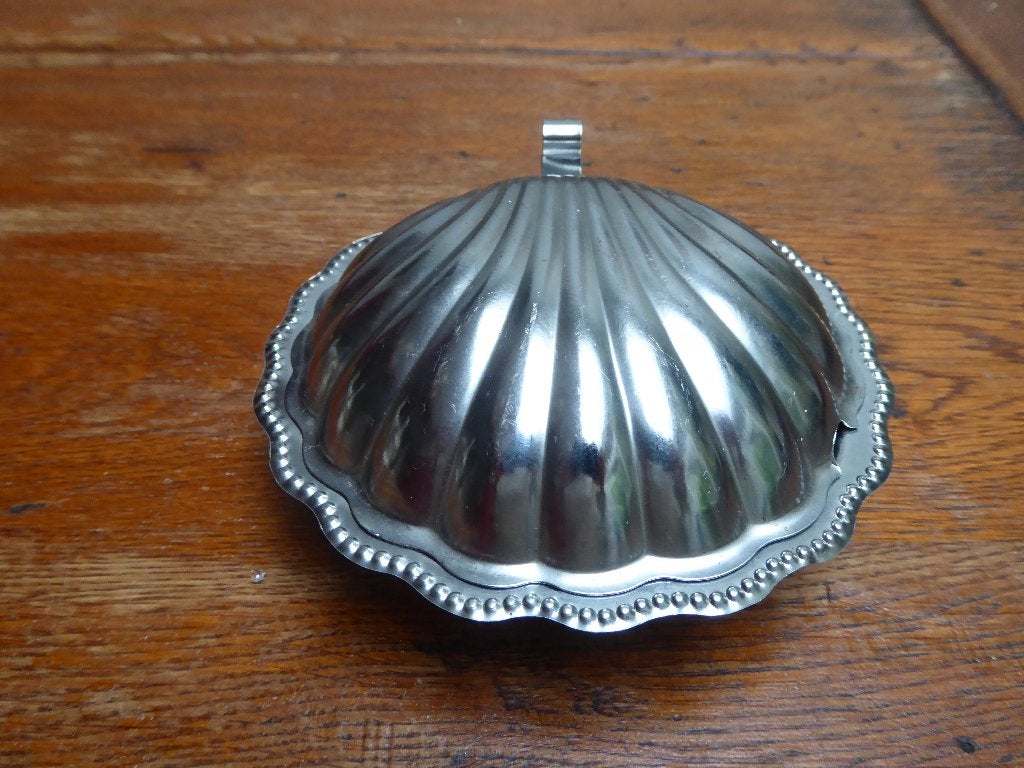 Vintage kaviaarschaaltje, schelp, Antiek en Kunst, Ophalen of Verzenden