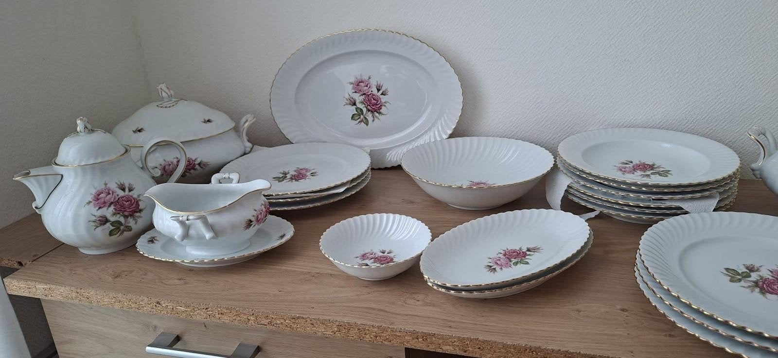Kaiser Porzellan Moosrose servies | 29-delig | Diner & Ontbi, Ophalen