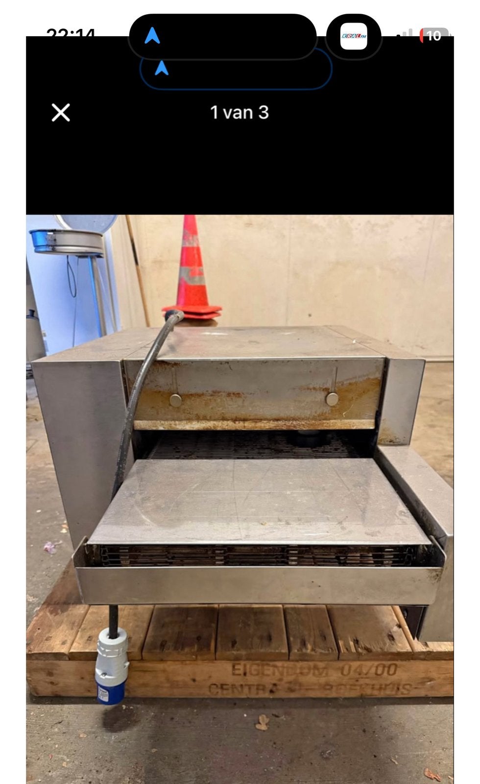 KABO Lopende Band Pizza Oven - HX-1SA, Tuin en Terras, Ophalen, Zo goed als nieuw, Elektrisch, Vrijstaand