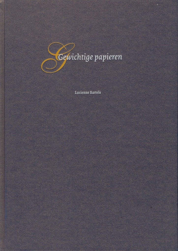 Lucienne Bartels, Gewichtige papieren., Boeken, Verzenden, Nieuw