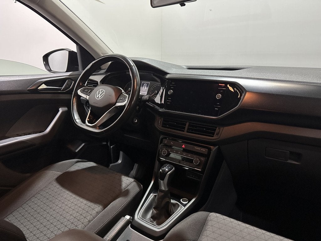 Volkswagen T-Cross 1.0 TSI Style DSG - Carplay / PDC / Lane, Auto's, Volkswagen, T-Cross, Gebruikt, Euro 6, Zwart