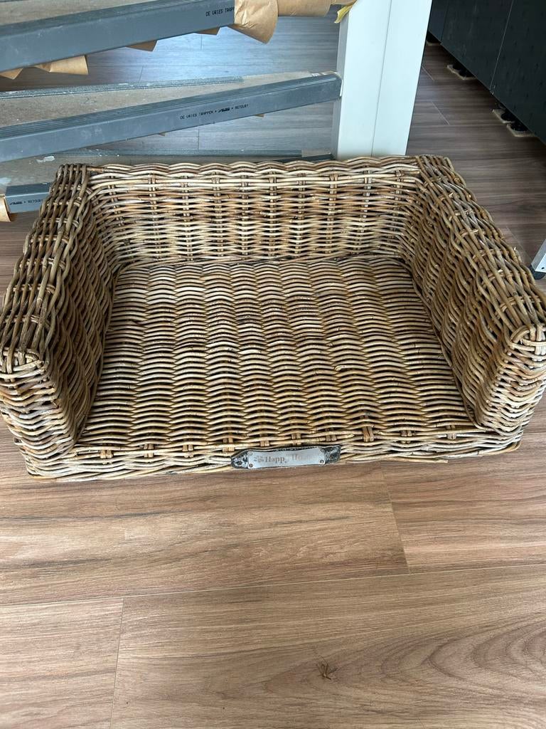 Rieten hondenmand van Happy House, Dieren en Toebehoren, Ophalen of Verzenden, Zo goed als nieuw, Riet