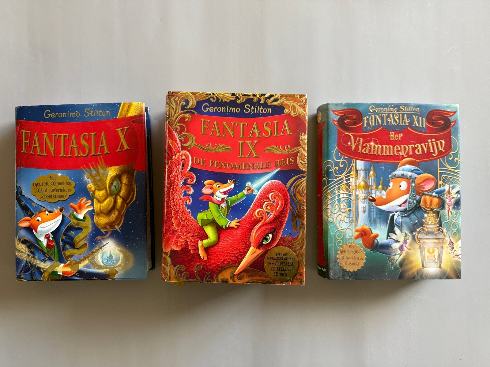 Geronimo Stilton Fantasia Boeken - Deel X, IX, XII, Boeken, Kinderboeken | Jeugd | 10 tot 12 jaar, Ophalen, Zo goed als nieuw