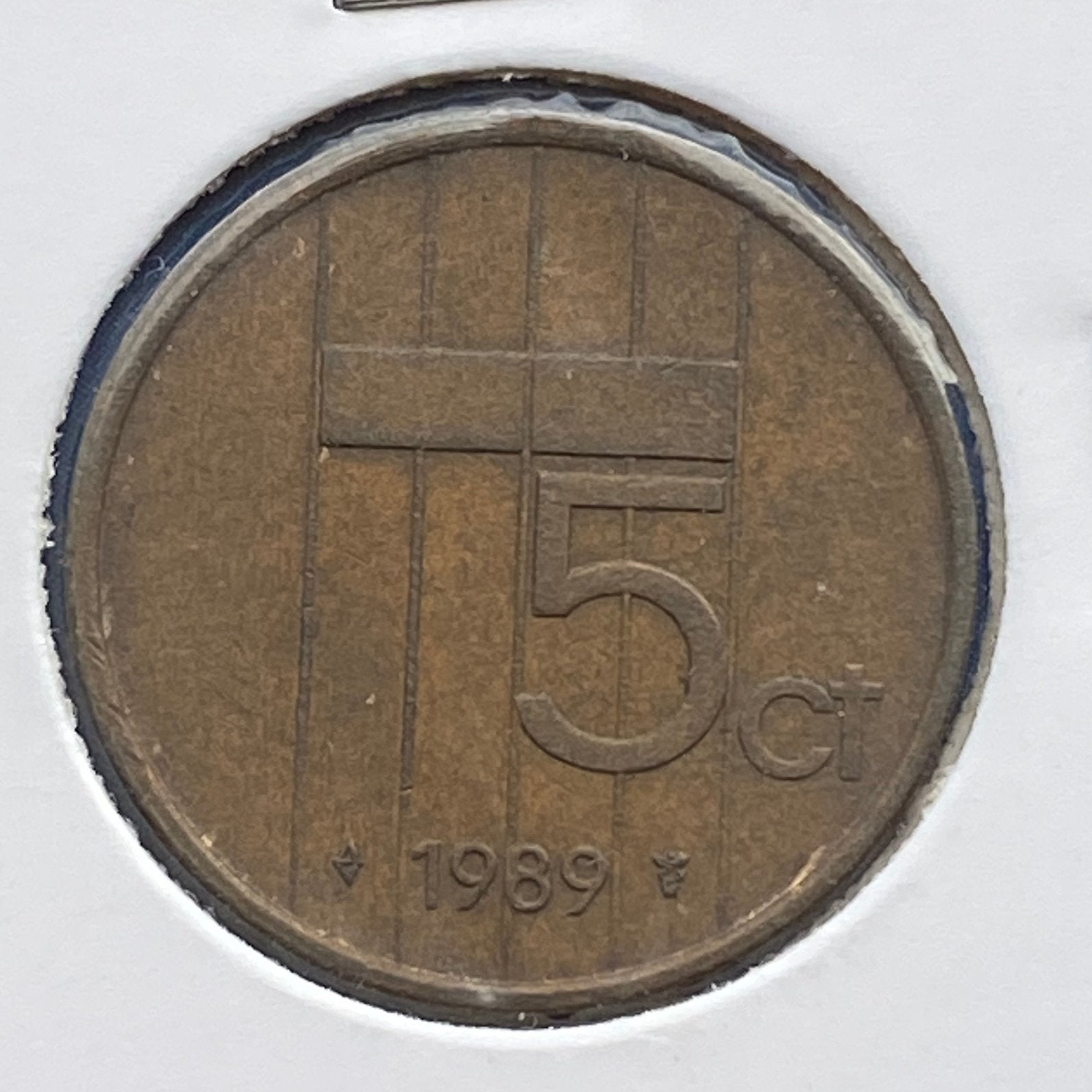 5 Cent / Stuiver uit 1989 van Beatrix, Verzenden, Koningin Beatrix, 5 cent, Losse munt