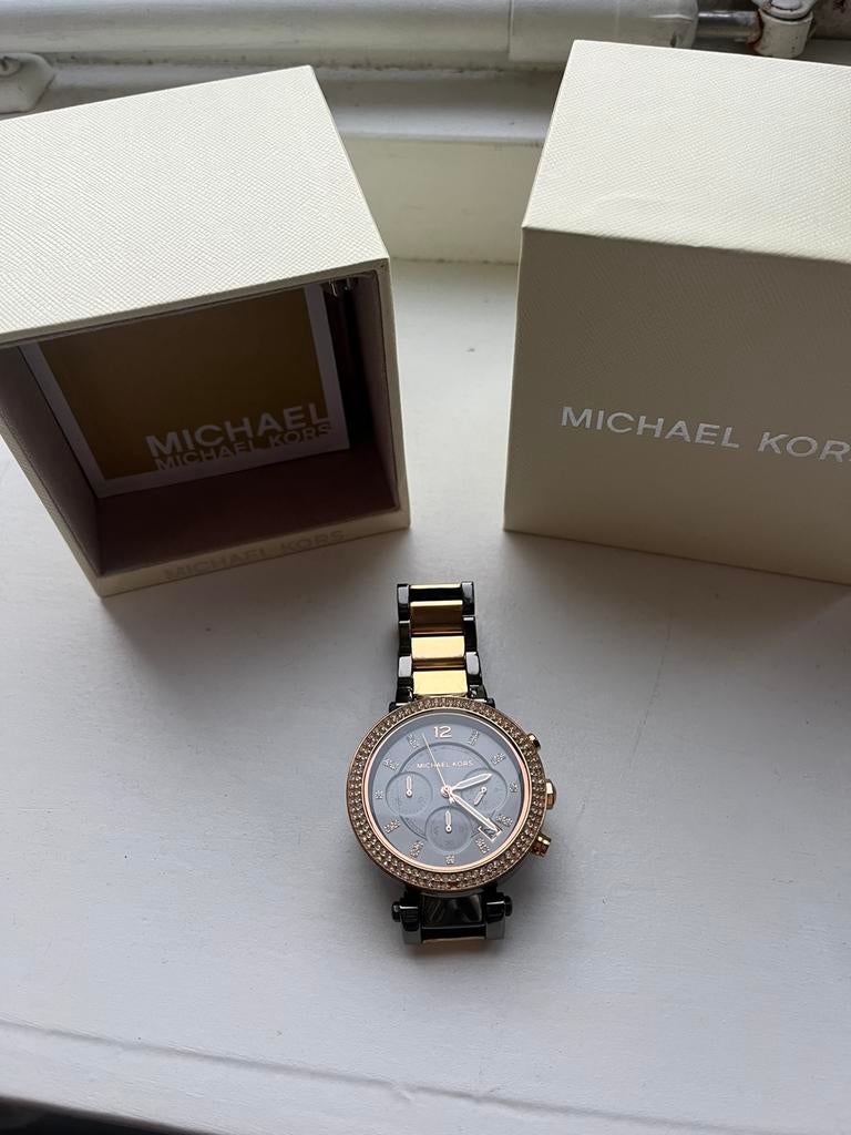 Michael Kors dames horloge, Ophalen, Zo goed als nieuw, Staal, Overige merken