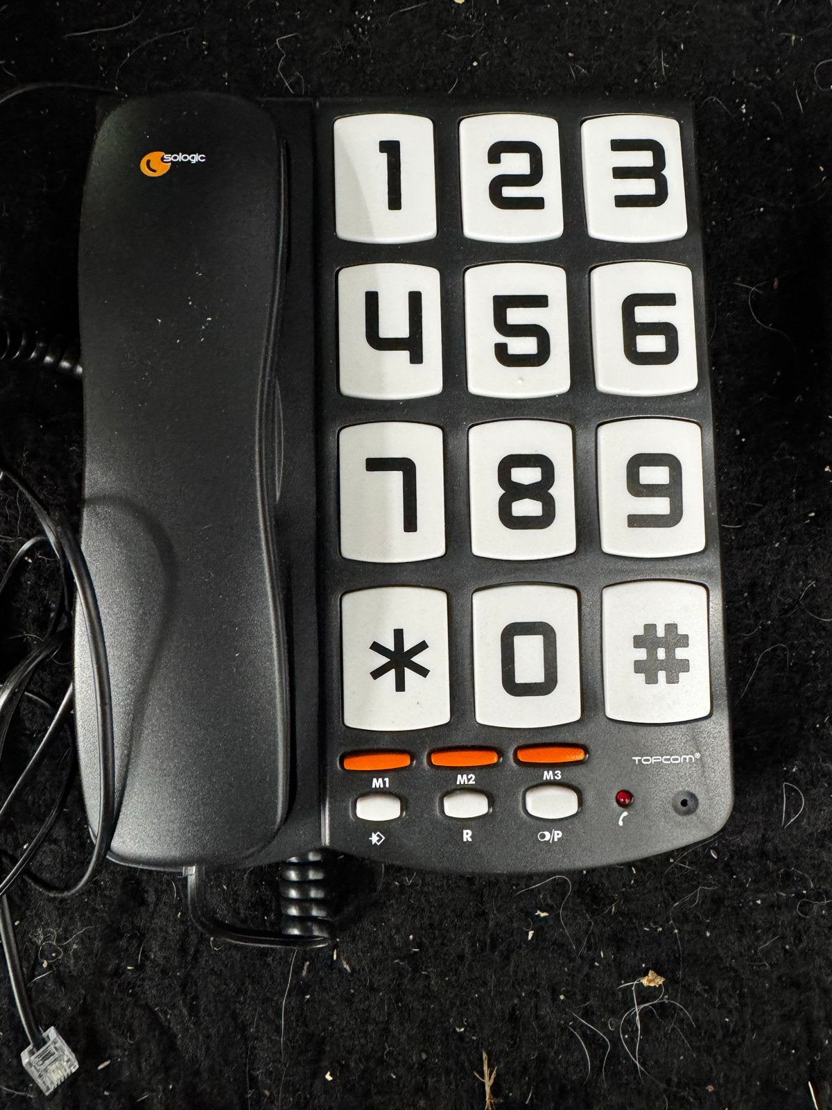 Topcom Sologic TS-6850 Vaste Telefoon met Grote Toetsen, Ophalen of Verzenden, Zo goed als nieuw, 1 handset