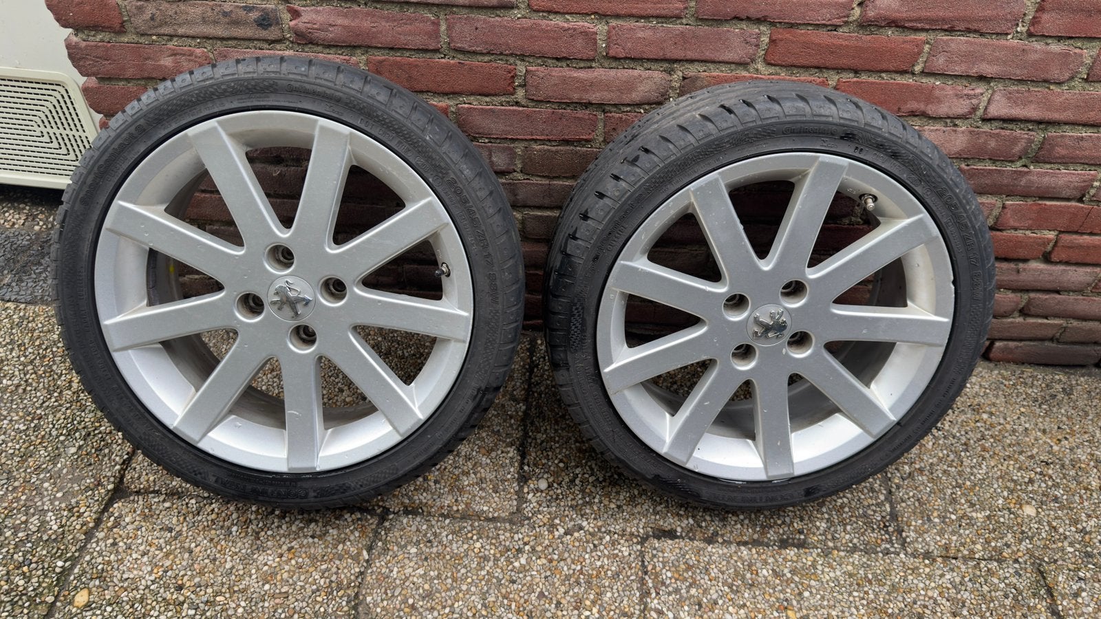 Peugeot pitlane 17 inch velgen, Ophalen, Velg(en), 17 inch, Zomerbanden