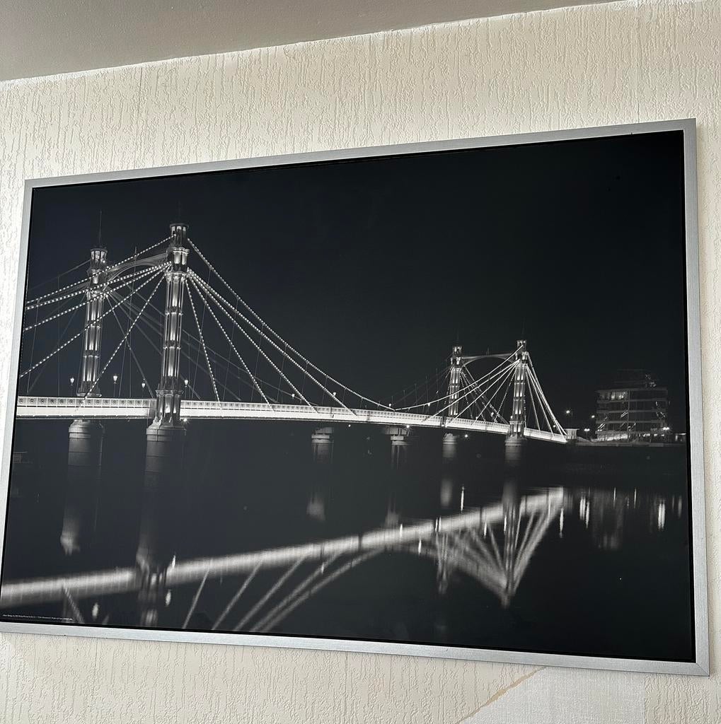 Zwart -grijs 140x100, Huis en Inrichting, Woonaccessoires | Schilderijen, Tekeningen en Foto's, Ophalen, Gebruikt, 125 cm of meer