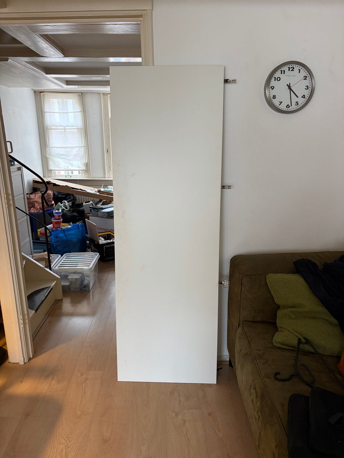 IKEA FÖNNES Kastdeur - Wit, met scharnieren, Ophalen, Overige materialen, Gebruikt, 50 tot 100 cm