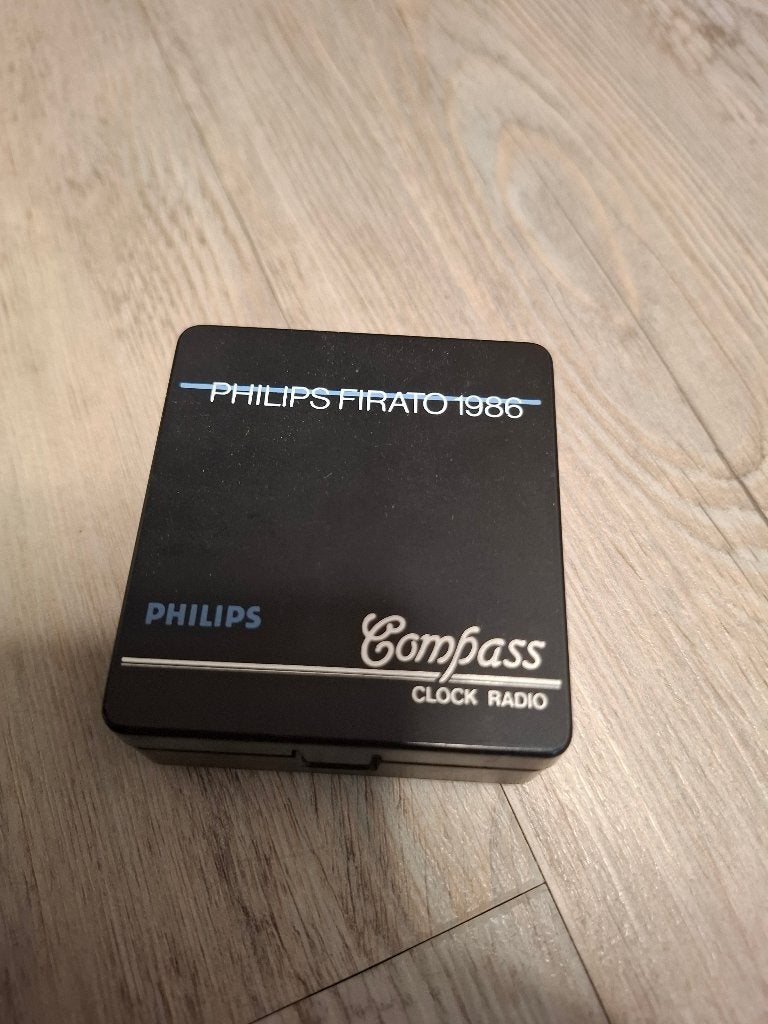 Philips Compass Clock Radio - Firato 1986, Ophalen of Verzenden, Gebruikt, Radio