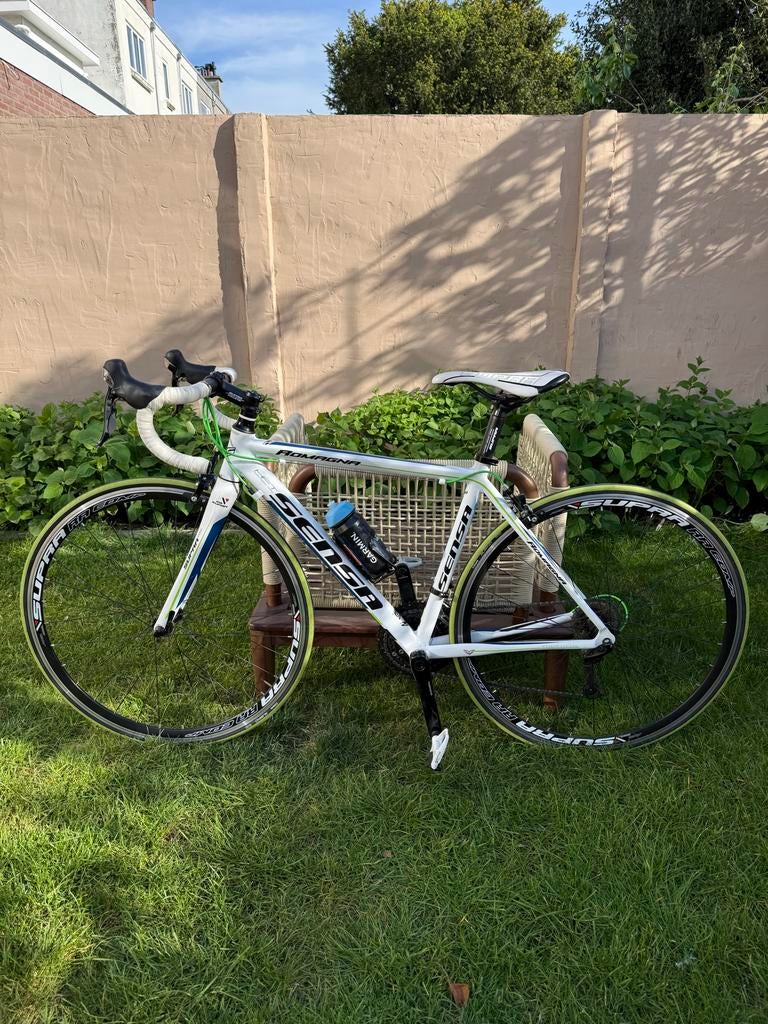 Sensa Romagna racefiets - Shimano 105 - Wit/Groen, Fietsen en Brommers, Fietsen | Racefietsen, Gebruikt, Heren, Overige merken