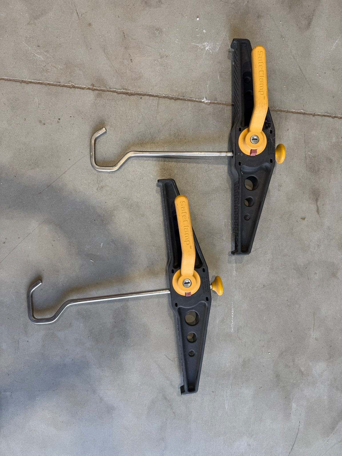 Safeclamp ladder klemmen (set van 2), Ophalen of Verzenden, Gebruikt, Ladder, Minder dan 2 meter
