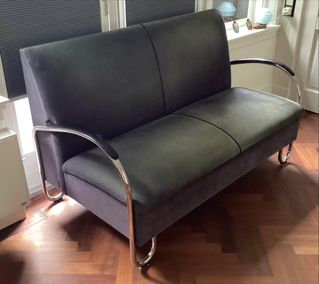 Gispen 444 tweezitsbank - Tijdloos design, Ophalen, Gebruikt, 150 tot 200 cm, Tweepersoons