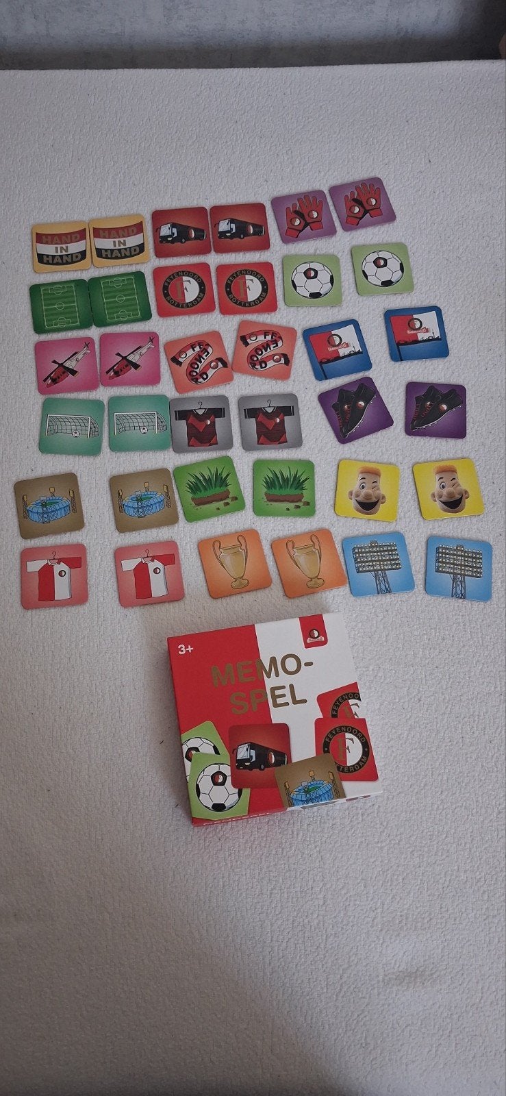 Feyenoord Memory Spel Kameraatjes 3+ (Officieel), Ophalen, Zo goed als nieuw, Puzzelen