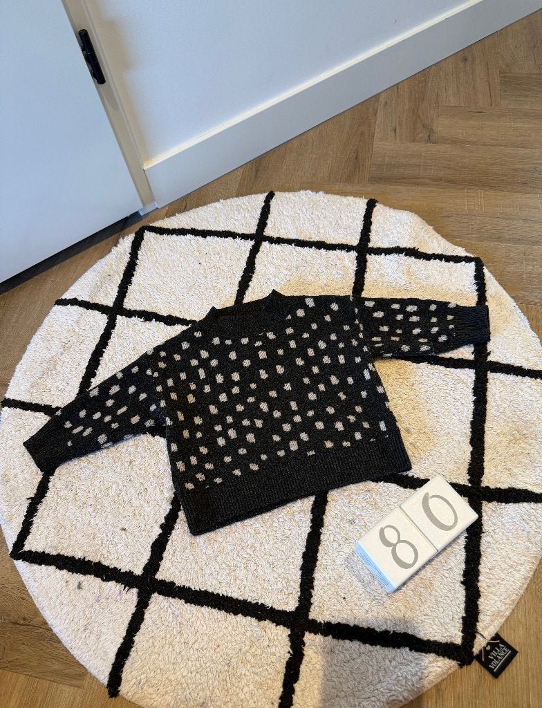 Heel goed zwart wit stip Zara knit gebreide trui baby 80, Ophalen of Verzenden, Zo goed als nieuw, Zara, Truitje of Vestje