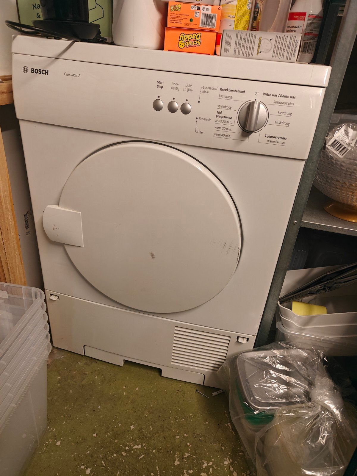 Droger BOSCH Classixx 7 (condensdroger), Ophalen, 6 tot 8 kg, Gebruikt, 85 tot 90 cm