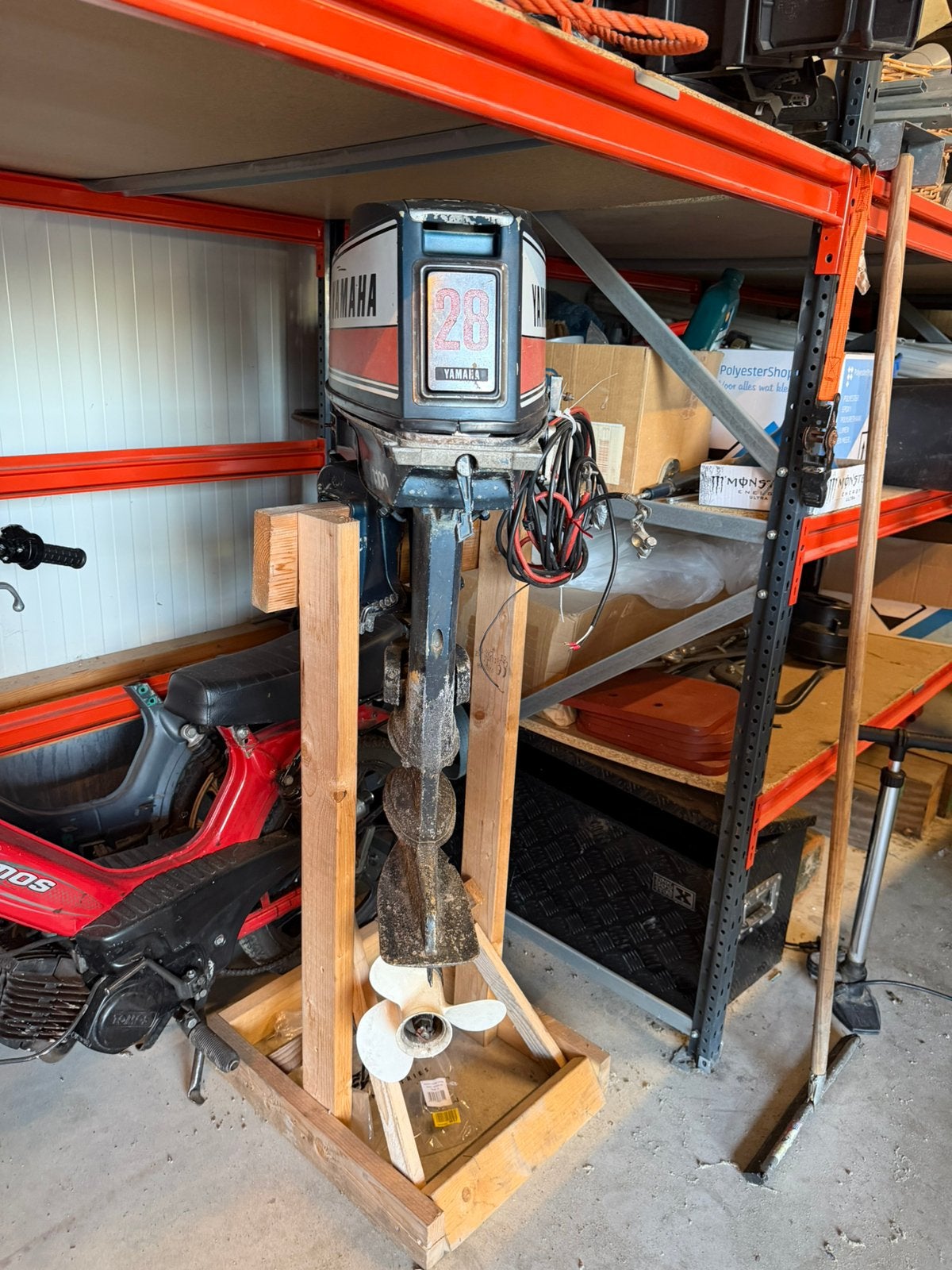 28pk yamaha buitenboordmotor langstaard 2 takt, Ophalen, Zo goed als nieuw