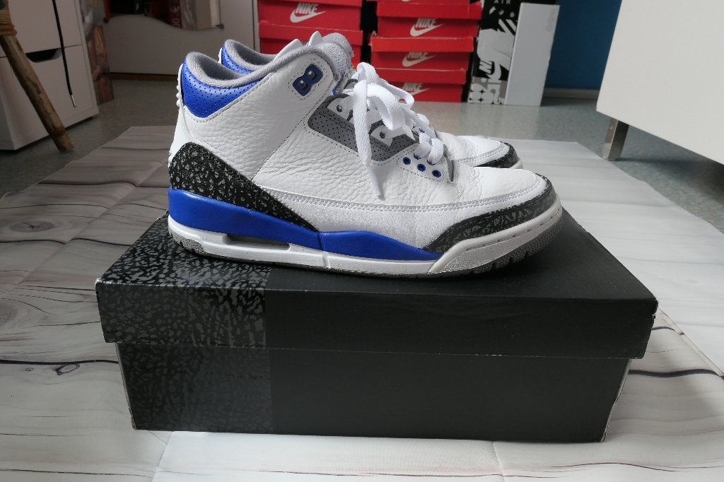 Nike Air Jordan 3, Blauw, Air Jordan, Ophalen of Verzenden, Sneakers of Gympen
