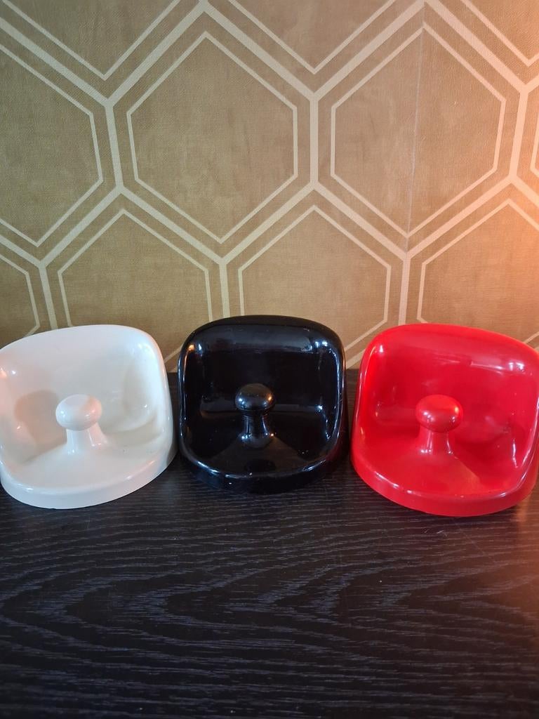 Set van 3 Olaf von Bohr kapstokhaken Kartell Vintage design, Ophalen of Verzenden, Zo goed als nieuw, Minder dan 25 cm, Minder dan 100 cm