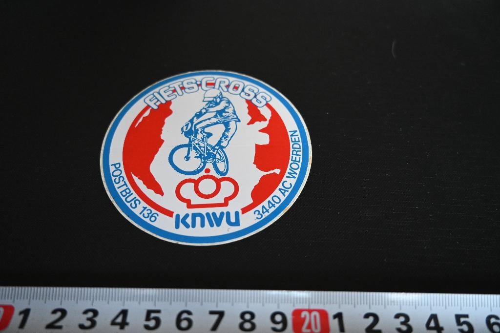 sticker Woerden KNWU Fietscross  Fiets  wielrennen, Ophalen, Zo goed als nieuw
