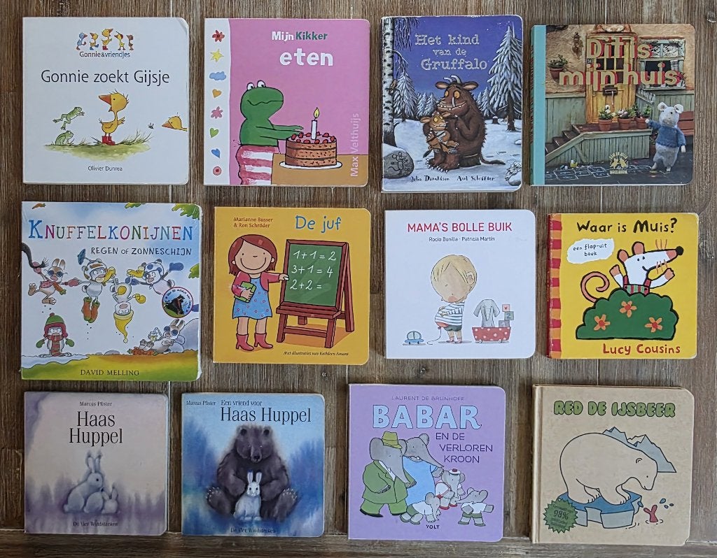Kartonboekjes voor peuters en kleuters oa Kikker Muis, Ophalen of Verzenden, Zo goed als nieuw, Diverse auteurs, 1 tot 2 jaar