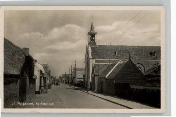 St. Philipsland Achterstraat st 1943 SCHAARS, Verzenden, 1940 tot 1960, Gelopen, Zeeland
