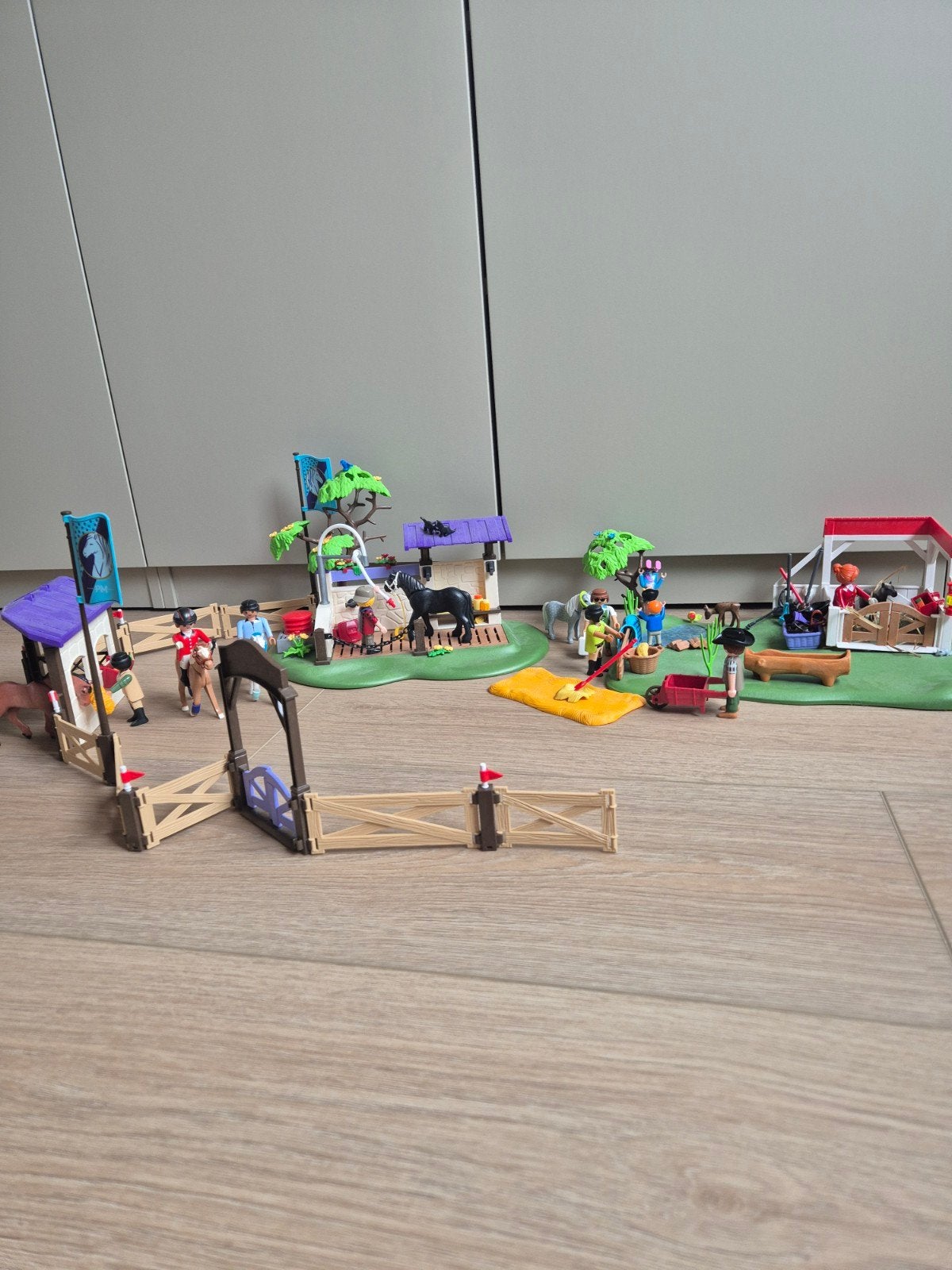 Playmobil paarden en poppetjes set, Ophalen of Verzenden, Zo goed als nieuw, Complete set, Overige typen