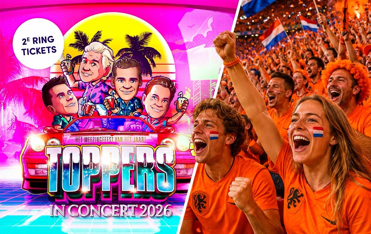 2e Ring- Toppers in Concert 2026  - WK - 1+1 GRATIS- 20 Juni, Twee personen