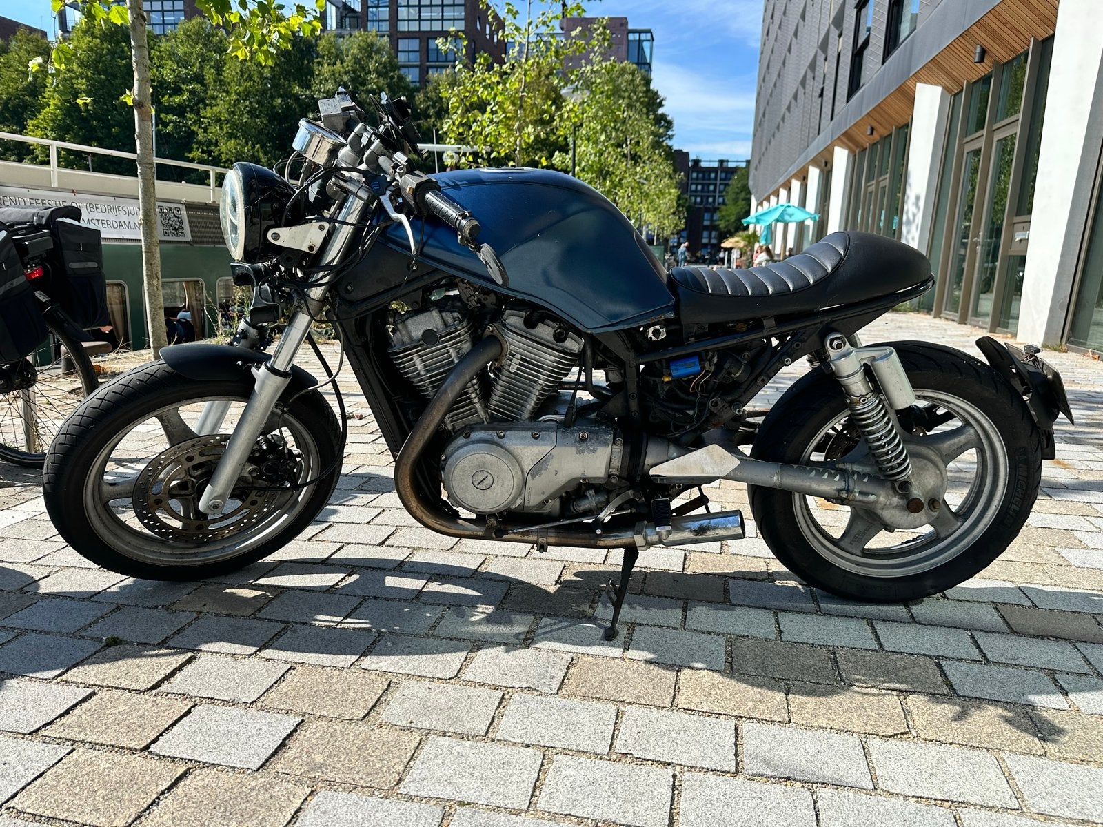 Suzuki VX800 Custom Cafe Racer/Scrambler, Motoren, Cardan-aandrijving, 2 cilinders, Gebruikt, Particulier