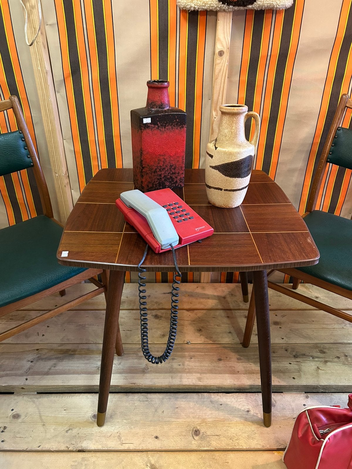 Vintage jaren 60/70 teak houten side table/ bijzettafel, Ophalen, Huis en Inrichting