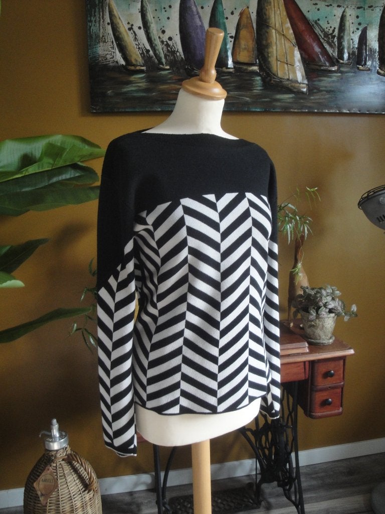 Zwart/grijze trui STREET ONE maat M, Kleding | Dames, Maat 38/40 (M), Meerkleurig, Street One, Ophalen of Verzenden