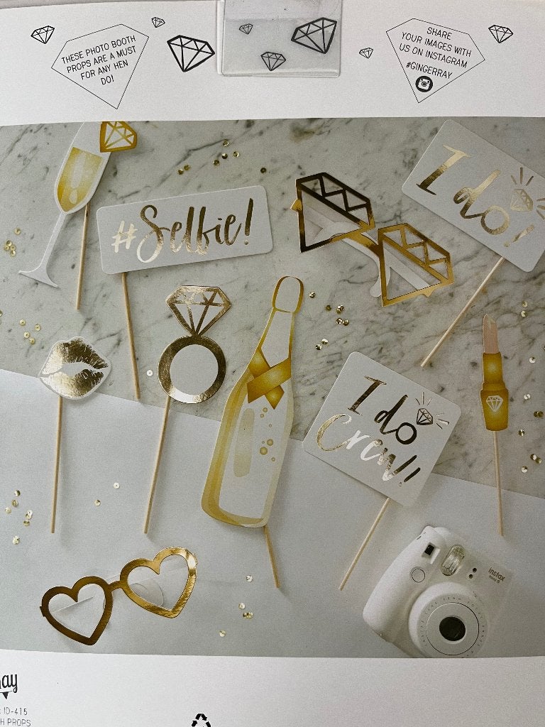 Photobooth Props, Ophalen, Zo goed als nieuw, Versiering, Geboorte of Huwelijk