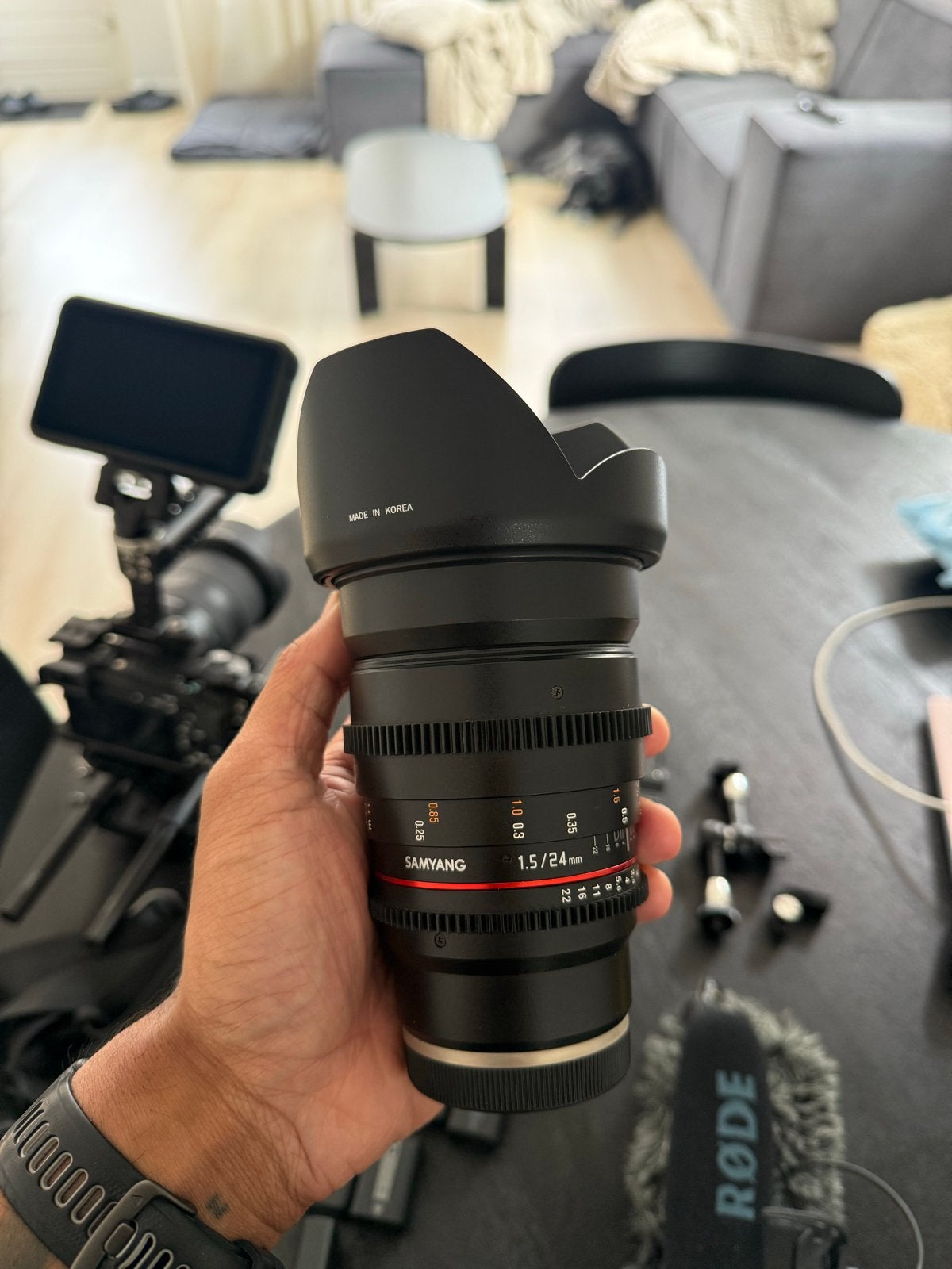 Samyang 24mm T/1.5 ED AS IF UMC II Sony FE Cine Lens, Audio, Tv en Foto, Sony E-mount, Samyang, Handmatige focus, Groothoeklens