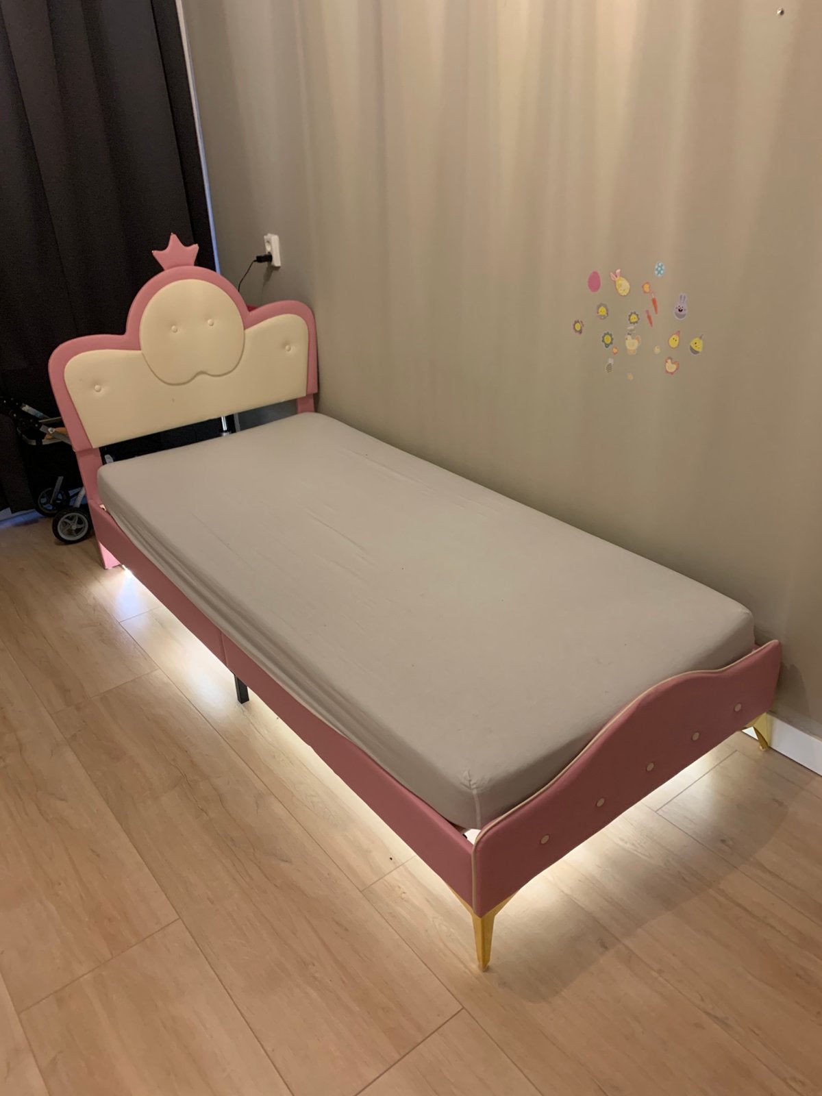 Prinsessen bed, Ophalen, 90 cm, Zo goed als nieuw, Prinsessen style