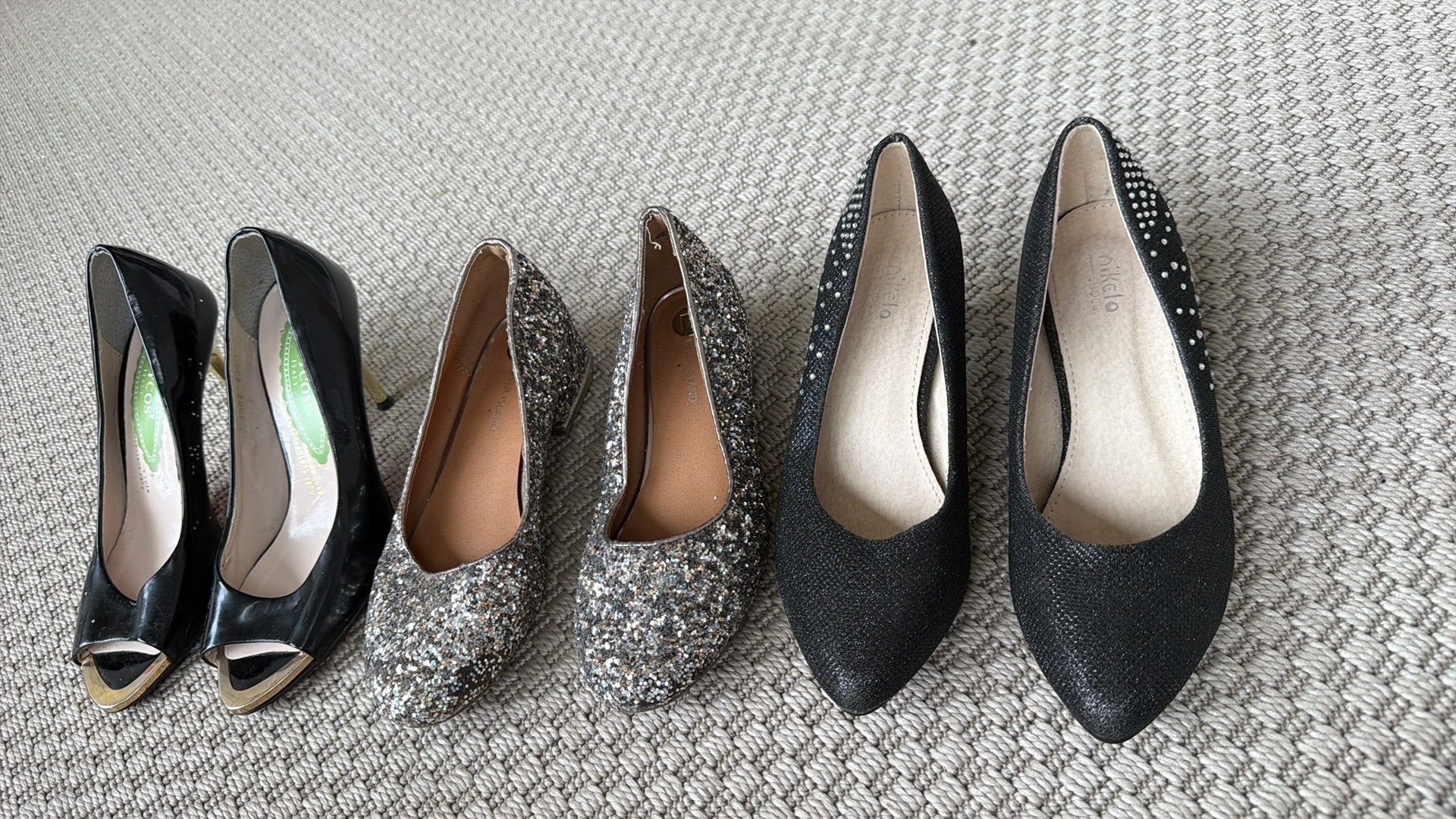 Hakjes pumps maat 34/35, Ophalen of Verzenden, Zo goed als nieuw, Sandalen of Muiltjes