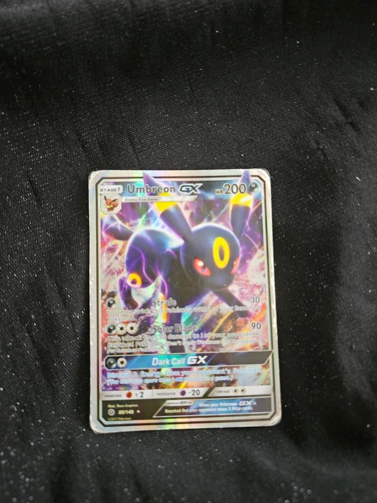 Pokémon Kaart Umbreon GX - Gebruikt, Ophalen, Gebruikt, Losse kaart, Foil