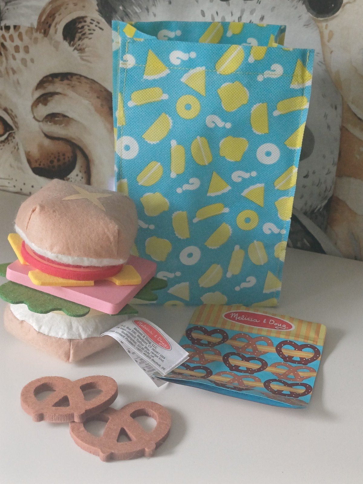 speelset Melissa & Doug hamburger, Ophalen of Verzenden, Gebruikt, Overige typen