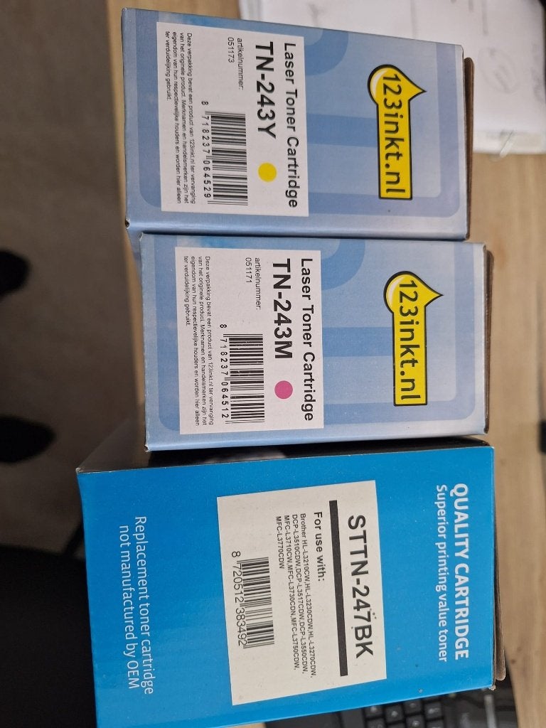 Toner cartridges tbv Brother printers zwart, geel, magenta, Ophalen of Verzenden, Nieuw, Toner, Huismerk (compatibel met Brother)