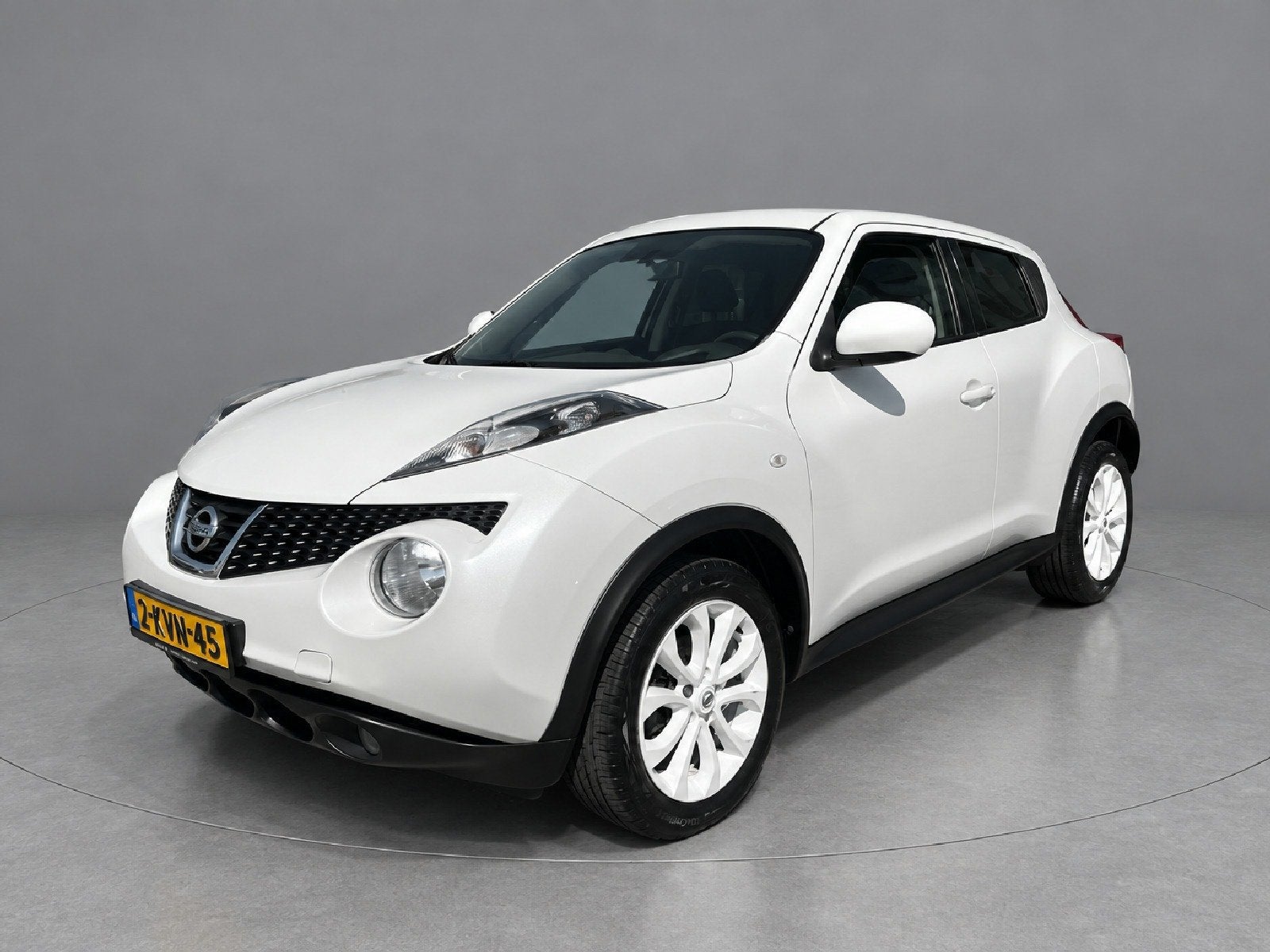 Nissan Juke 1.6 Connect Edition, * VERKOCHT *, Auto's, Zwart, 4 cilinders, Alcantara, Wit