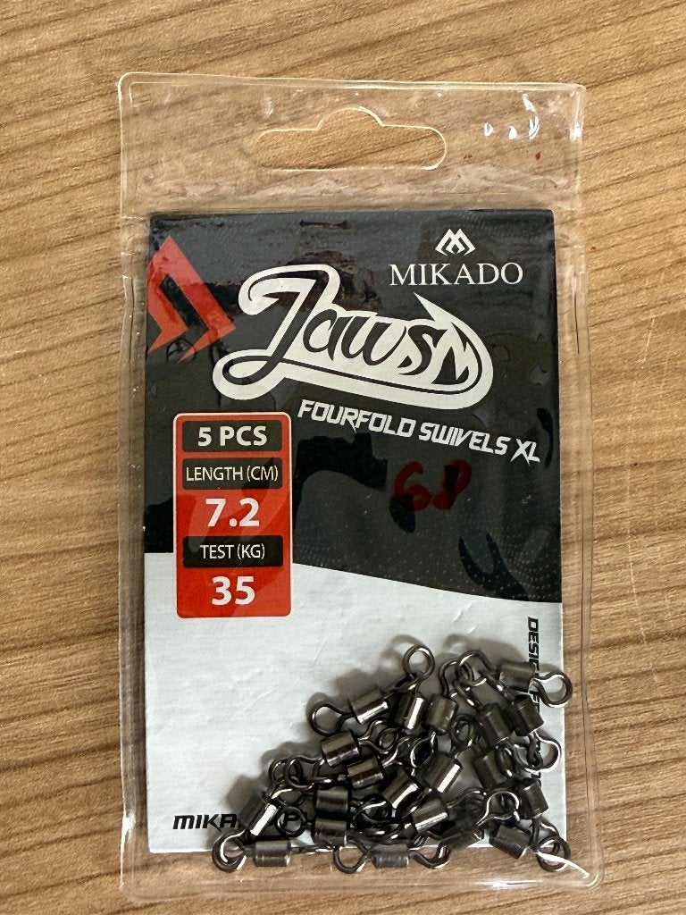 Mikado Jaws Fourfold Swivels XL – 5 stuks, Nieuw, Ophalen of Verzenden, E, E