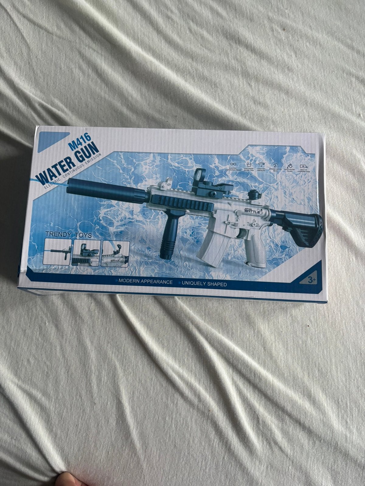 M416 Waterpistool - Elektrisch en Continu Spuitend, Ophalen of Verzenden, Nieuw, Jongen of Meisje