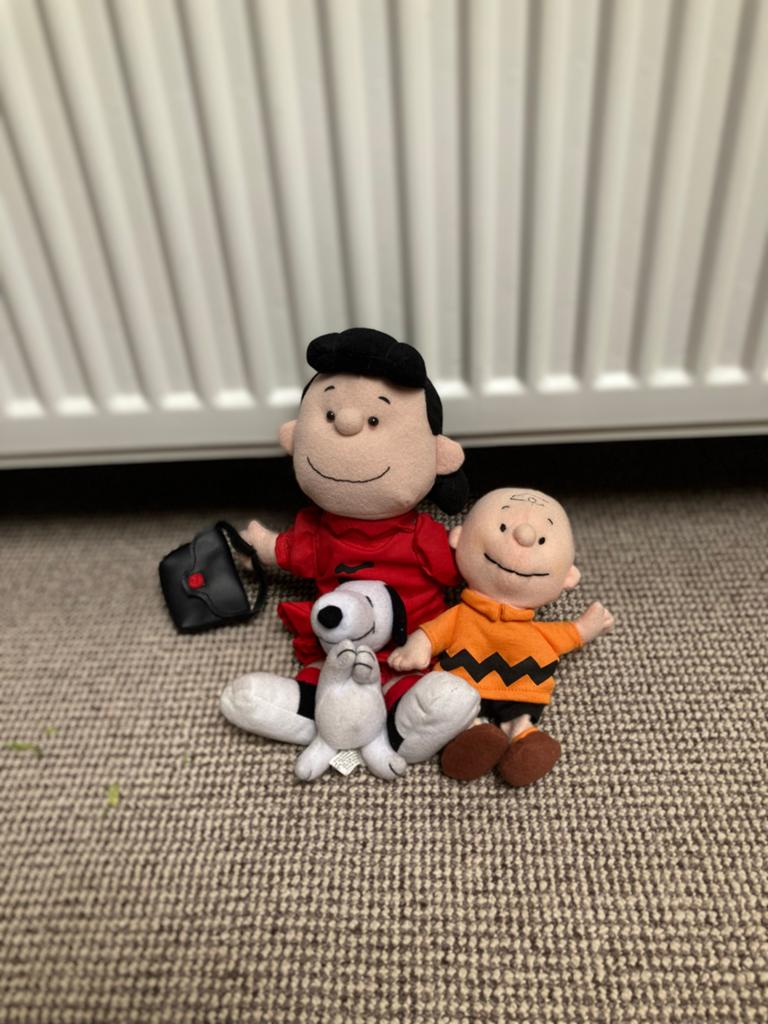 Snoopy, Charlie Brown en Lucy knuffels - Peanuts, Verzamelen, Ophalen of Verzenden, Zo goed als nieuw