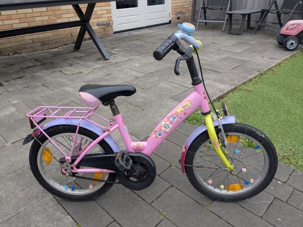 Kinderfietsje K3, opknapper, Ophalen, Terugtraprem, Gebruikt, 14 inch of minder