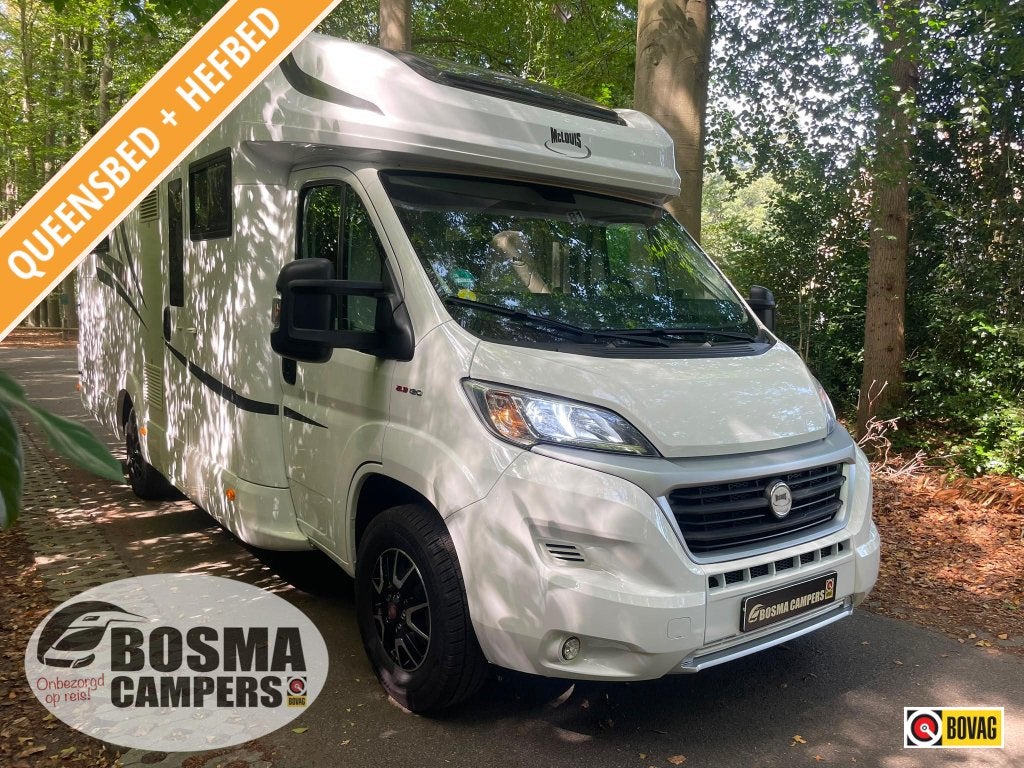 McLouis Sovereign 481 G Queensbed Hefbed 32000 km 2x Airco, Ringverwarming, Fiat, Bedrijf, Luifel