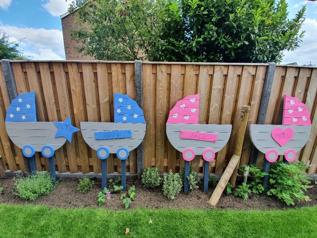 Geboorteborden jongen/meisje te huur, Kinderen en Baby's, Kraamcadeaus en Geboorteborden, Ophalen, Zo goed als nieuw, Geboortebord