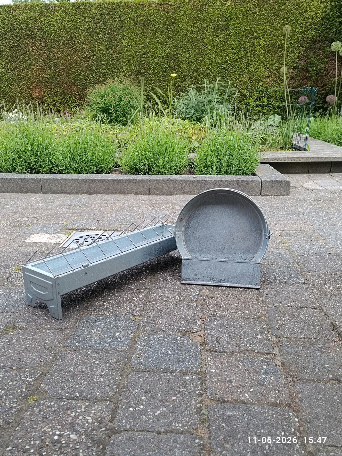 Kippen voerbak en water emmer, Ophalen, Pvc, 6 meter of meer, Overige typen