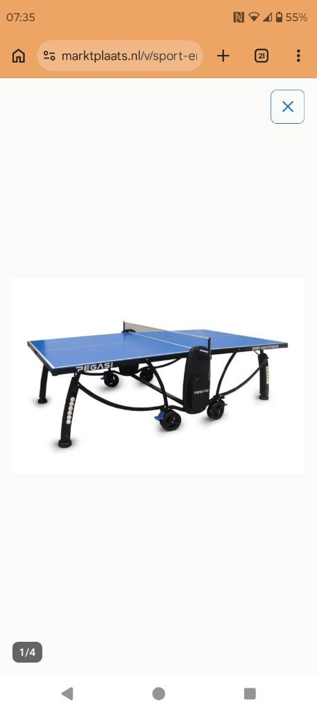 Gevraagd tafeltennistafel outdoor, Ophalen, Gebruikt, Tafel Outdoor, Verrijdbaar