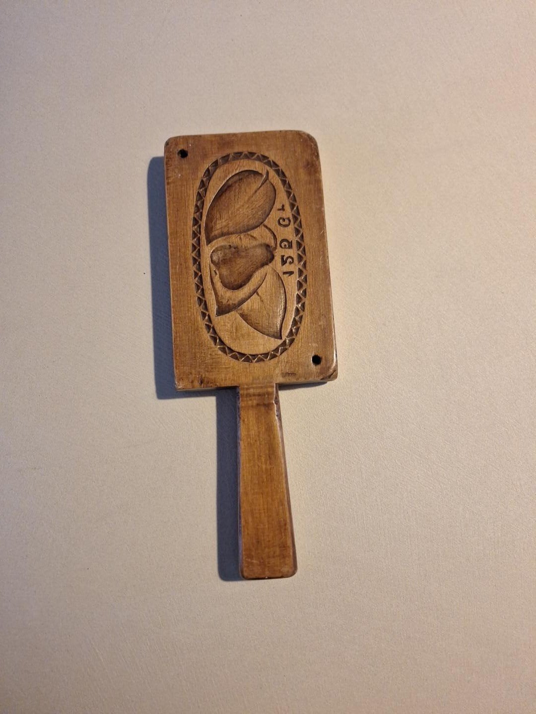 Oude houten speculaasplank - Perenmotief - 125 gram, Ophalen