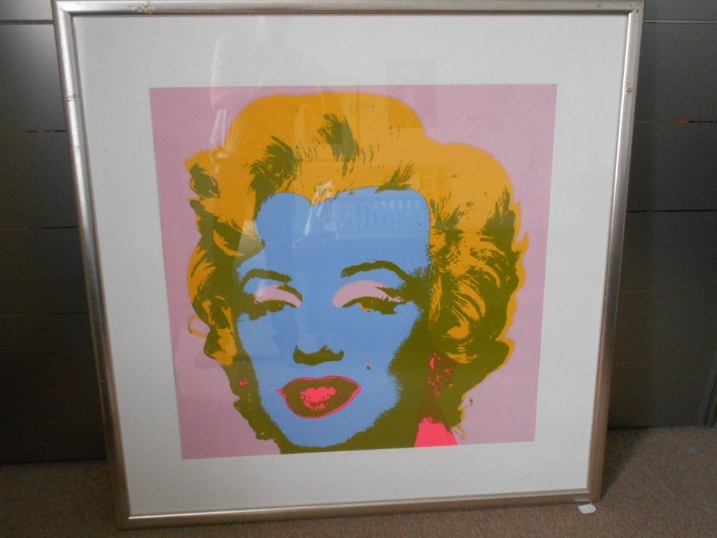 Zeefdruk: Sunday B Morning: Warhol, Monroe, Antiek en Kunst, Kunst | Litho's en Zeefdrukken, Ophalen, Ingelijst, Portret en Figuren