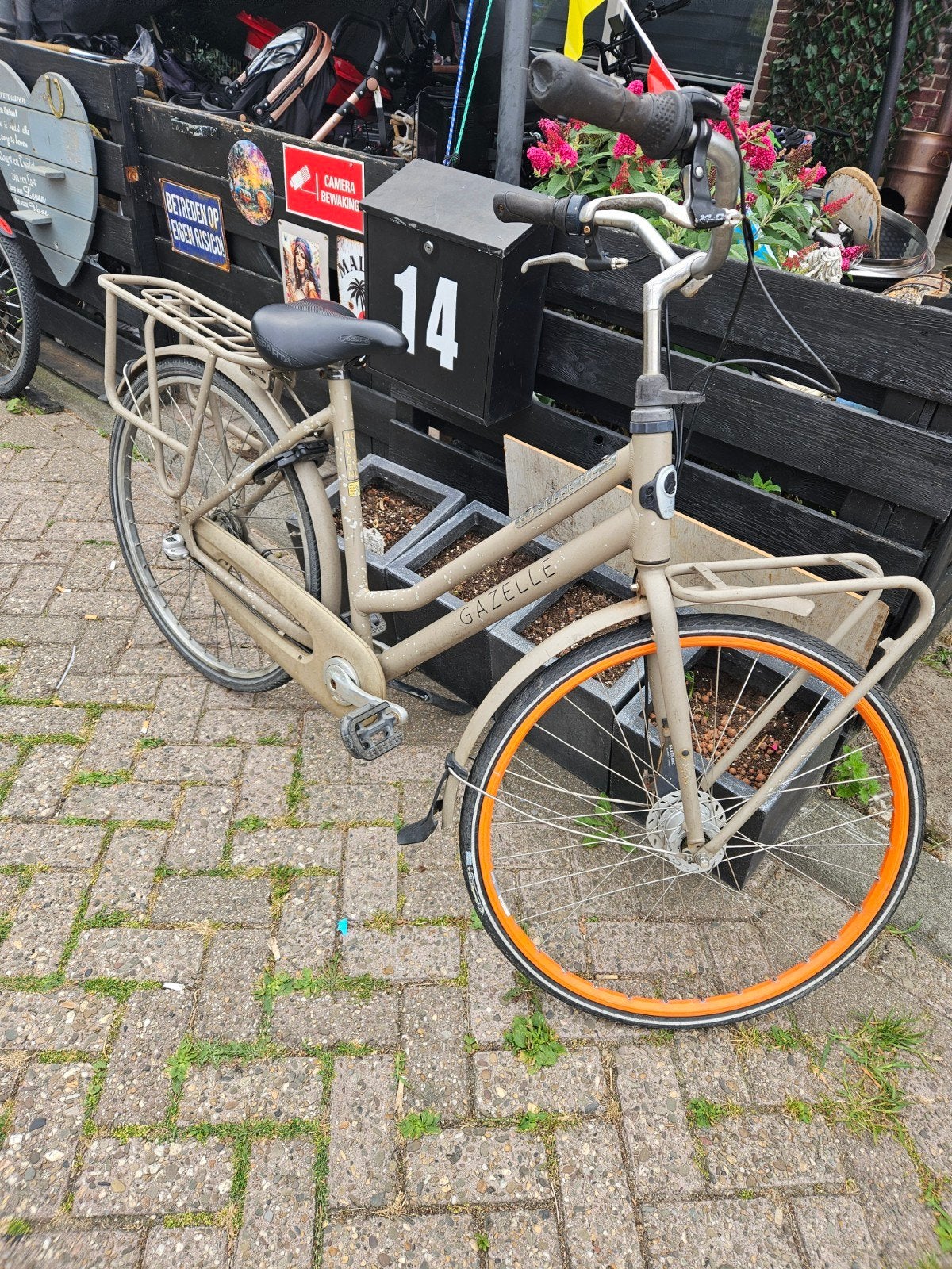 Gazelle stadsfiets - Gebruikt, Fietsen en Brommers, Fietsen | Dames | Damesfietsen, Ophalen, Gazelle, Trommelrem, 53 tot 56 cm